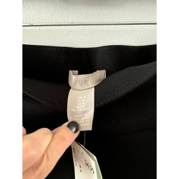 H&M Pants Women's Medium Black Dress Pant Trouser Office Work Skinny NWT - Picture 5 of 9